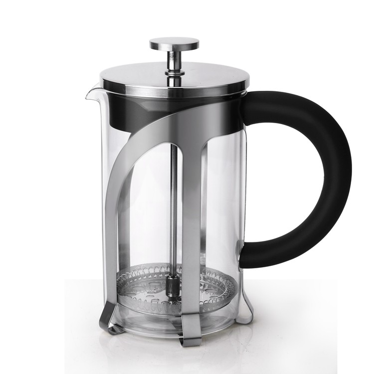 Stainless Steel Holder High Borosilicate Glass Coffee Maker French Press